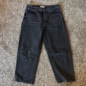 Madewell barrel jeans - washed black